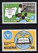 NIGERIA  - 1990 - Literacy Year - Perf 2v Set - Mint Never Hinged