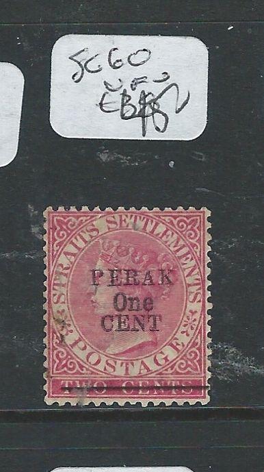 MALAYA PERAK (P0910B) 1C/2C  QV SG 60  VFU