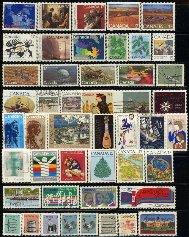 500+ Canada Postage Stamp Collection 1897-1984 Used