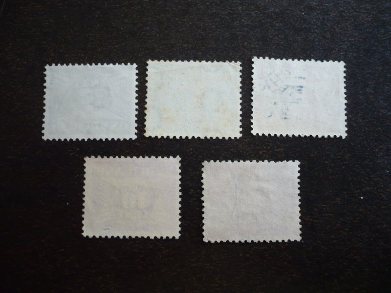 Stamps - Netherlands - Scott# 243a-243g,243n - Used Part Set of 5 Stamps