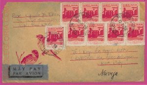 ag1559 - VIETNAM - Postal History -  COVER to NORWAY 1978