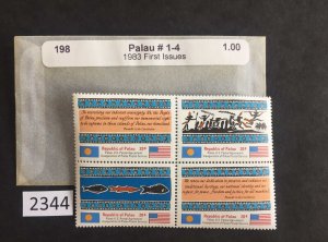 $1 World MNH Stamps (2344) Palau #1-4 First Issue MNH, see image