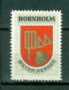 Denmark. Poster Stamp 1940/42. Mnh. District: Bornholm. Coats Of Arms.Shellfish,