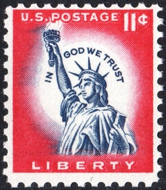 SC#1044A 11¢ Statue of Liberty Single (1961) MNH