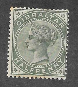 GIBRALTAR Scott #8 Mint 1/2p Queen Victoria 2018 CV $18.50