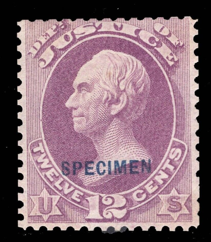 MOMEN: US STAMPS #O30S OFFICIAL SPECIMEN SCARCE $1,250 LOT #80705*