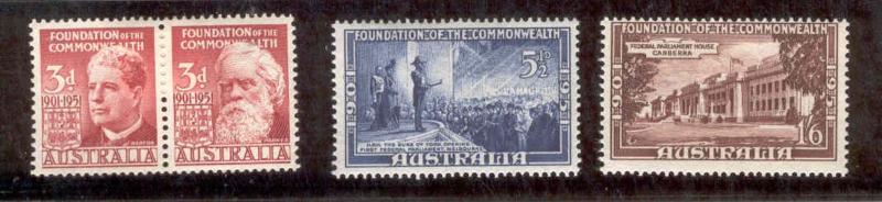 Australia - 1951 - 50th Ann. of Federation, MH.