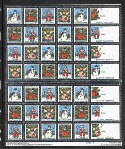 2005 American Lung Association Christmas Seal MNH Sheet (12626)