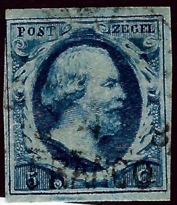 Netherlands SC#1c King William Used VF SCV$32.50...fill a key spot!!