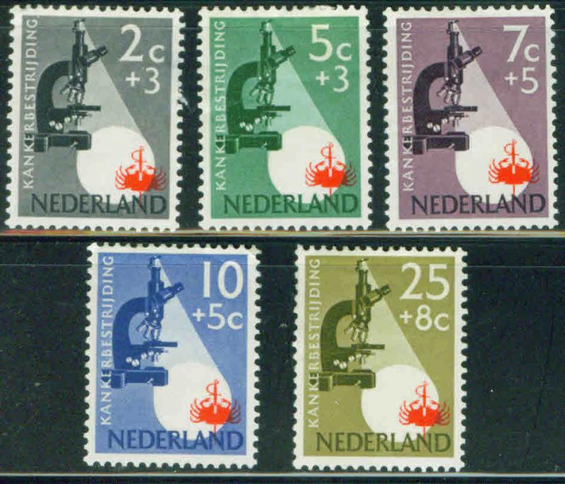 Netherlands Scott B281-5 complete MH* set CV$13