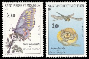 St. Pierre & Miquelon 1991-92 Scott #554-555 Mint Never Hinged