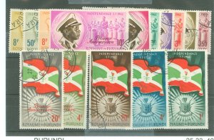 Burundi #25-33/40-41/47-50 Used Single (Complete Set)