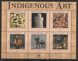 2004 UN-NY - Sc 862 - MNH VF - mini sheet - Indigenous Art