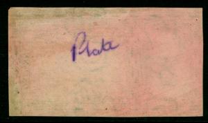 INDIA - JAORA Feudatory State - 1a green,rose - thin paper - COLOR TRIAL 