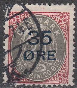 Denmark #80  F-VF Used CV $80.00 (A16368)