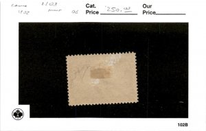 Canada, Postage Stamp, #103 Mint Hinged Thin, 1908 Cartier Quebec (AC)