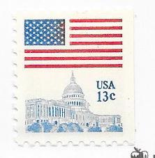 US#1623B $0.13  flag over Capitol (MNH) CV $0.25