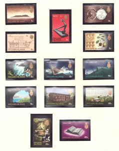 1969 Pitcairn Islands - Sc# 97-109 - QEII Cultural Definitives MNH Cv$13.50