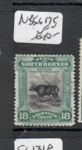 NORTH BORNEO  18C COW   SG 175  VFU  PPP016H