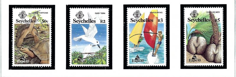 Seychelles 563-66 MNH 1985 Expo 85