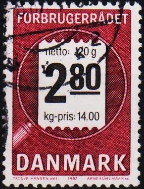 Denmark.1987 2k80 S.G.842 Fine Used