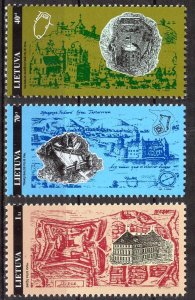 Lithuania 1995 Architecture Castles set of 3 MNH