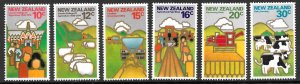 NEW ZEALAND 1978 Lincoln Universary Agricultural College Set Sc 660-665 MNH