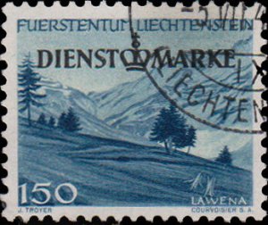 Liechtenstein Scott 150 Used.