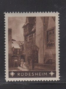 German Tourism Advertising Stamp- Cities, Towns & Landmarks - Rüdesheim - MNH