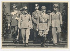 Postcard / Postmark Deutsches Reich / Germany 1941 Adolf Hitler - Mussolini