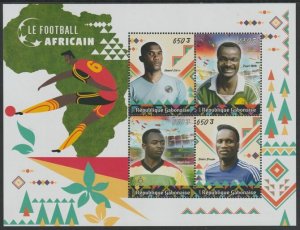 GABON - 2018 - African Football - Perf 4v Sheet - MNH -Private Issue