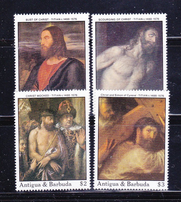 Antigua 1102-1103, 1107-1108 MNH Art, Painting