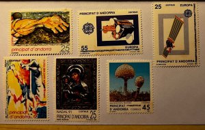 SPANISH ANDORRA. 1991. Full year. Ed 223-228. 6 stamps. NHM-