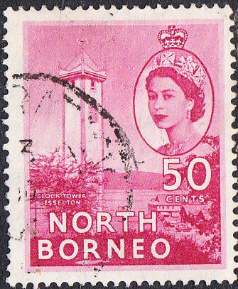 North Borneo #221 Used