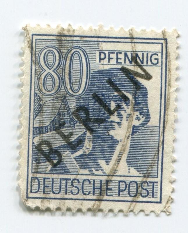 Germany sc# 9N15 Berlin Provisional overprint  used