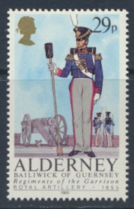 Alderney  SG A25  SC# 25 Military Uniforms  MNH  see scan