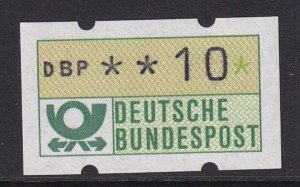 Germany   MNH  1981  automation machine labels 10 pf  automatenmarken