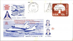 3.13.1978 Enterprise Flies From Edwards To Huntsville - Houston. TX - F74061