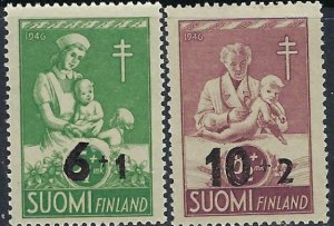 Finland B80-81 MNH 1949 Surcharges (ak5604)