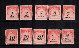 United States  J89//J101 MNH