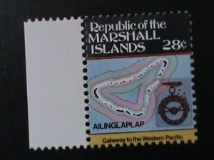 ​MARSHALL ISLANDS-1984 SC#43-GATEWAY TO THE WESTERN PACIFIC MNH-BLOCK-Vf