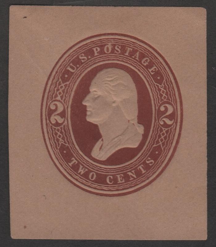 SC#U263 2¢ Washington Cut Square (1884) Unused