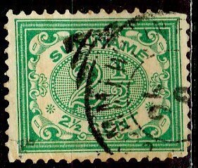 Netherlands, Surinam; 1913: Sc. # 78: Used Single Stamp