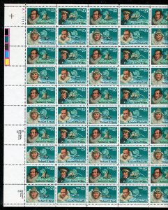 2386 - 2389 Antarctic Explorers Sheet of 50 25¢ Stamps 1988 MNH