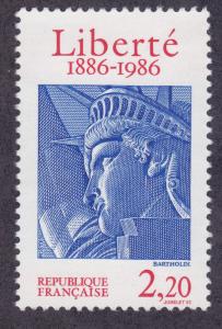 France 2014 MNH 1986 Statue of Liberty Issue Very Fine