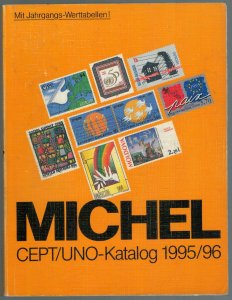 Michel Stamp Catalog 1995/1996 Europa CEPT United Nations 3 Offic Used Catalogue