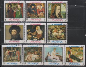 Fujeira,  Paintings (MI# 224-233) MNH SET