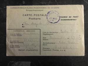 1947 Tunisia Prisoner of War POW Camp 16 Postcard Cover Germany Werner Schwarm