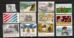 USA - 20c- 12 different-used 