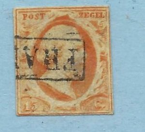 Netherlands SC#3 Used F-VF  SCV$125.00...Great Value!